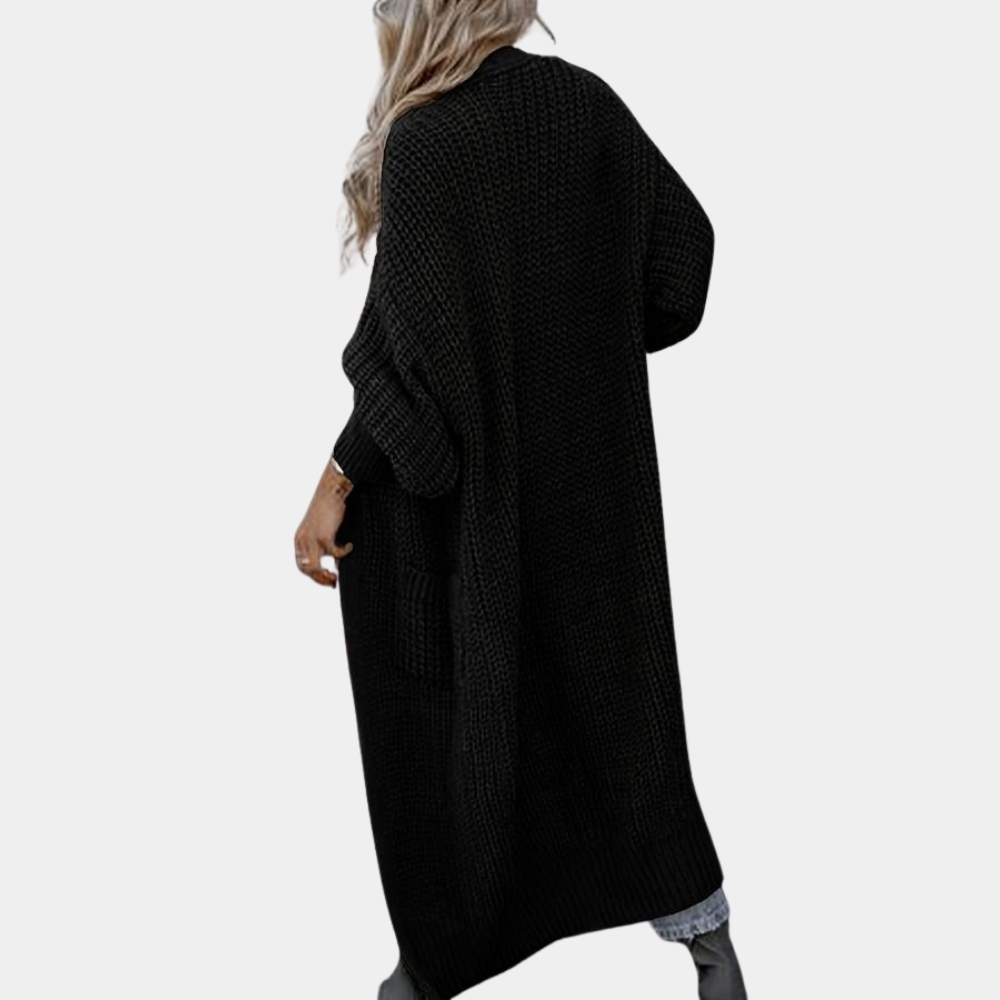 Laurie - Gebreid lang damesvest