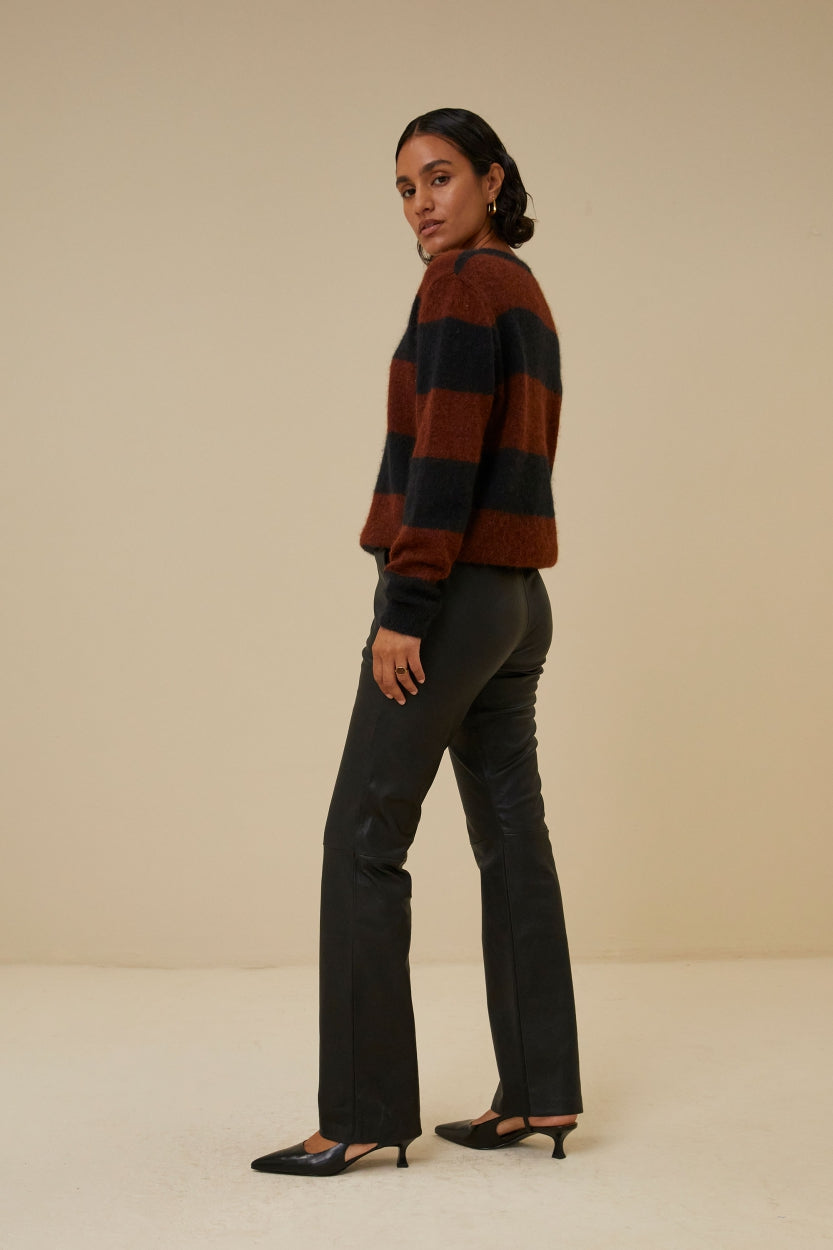 lowie leather pant | black