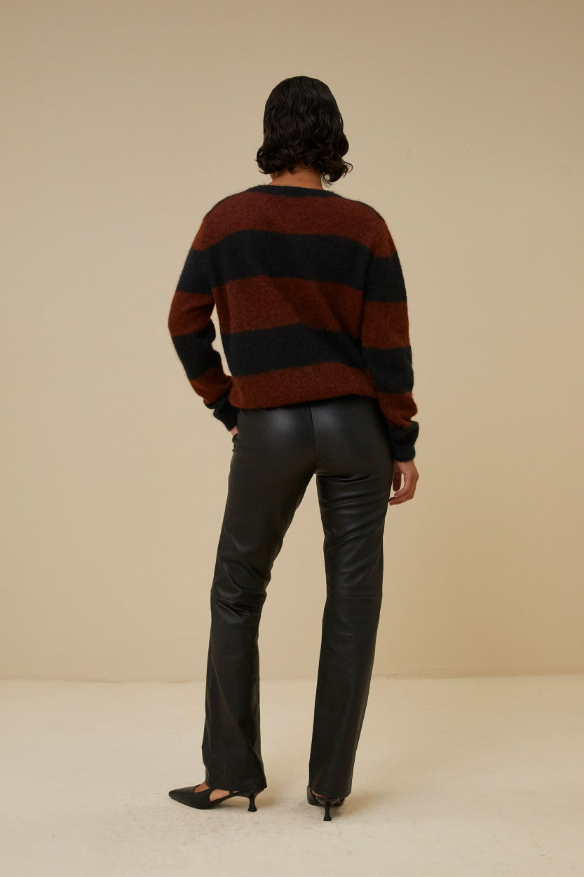 lowie leather pant | black