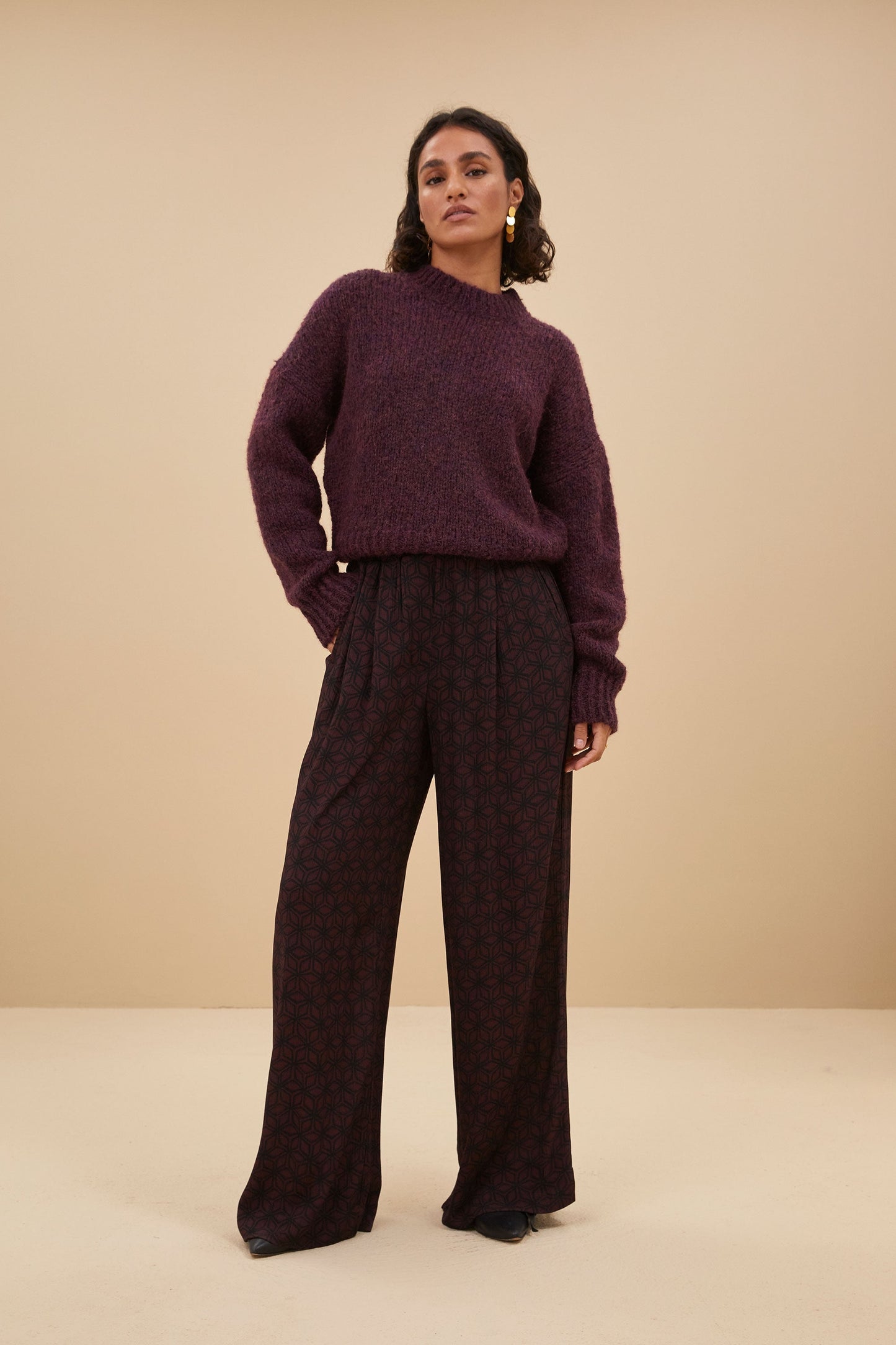 sonny bulky pullover | pecan