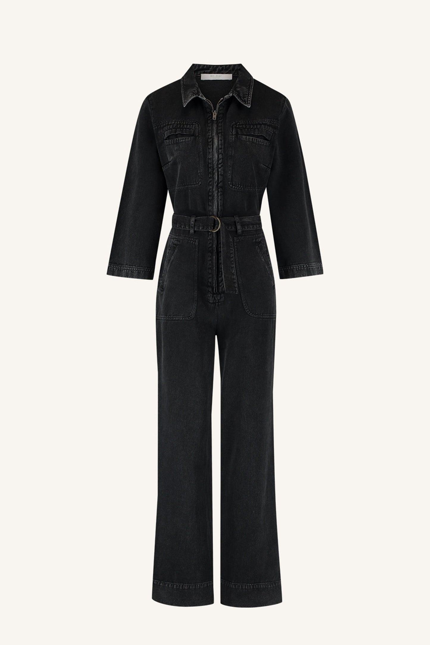 louise twill suit | jet black