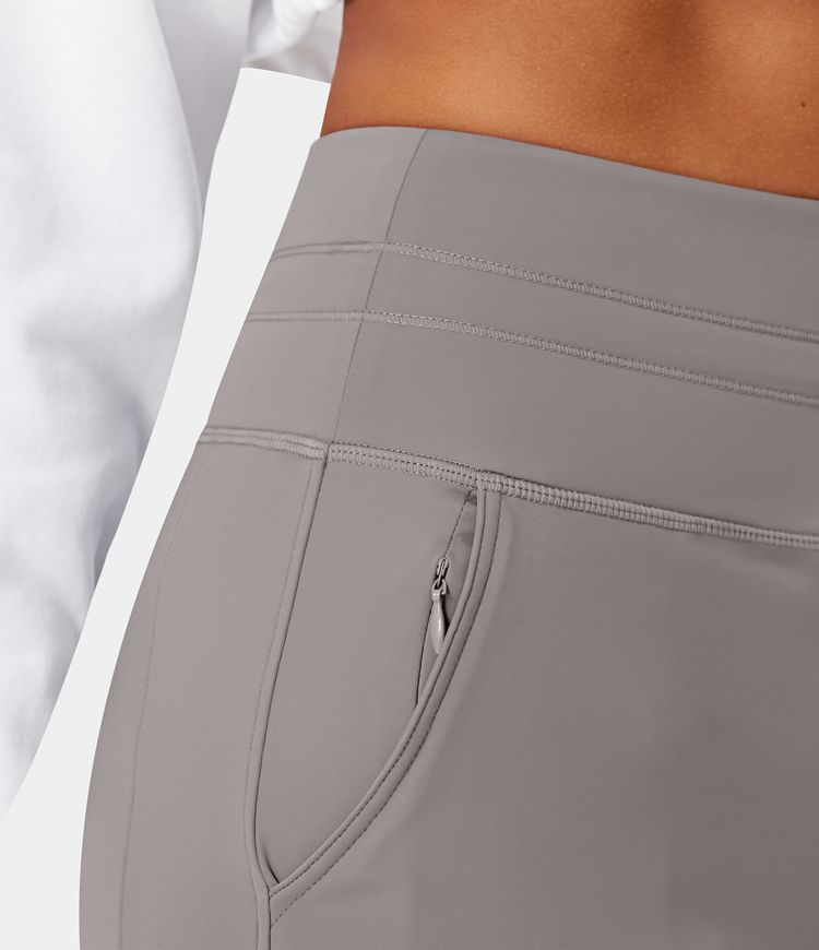 SoftlyZero ™ Airy Single -Gekleurde, klassieke joggingbroek in volledige lengte met een hoge taille
