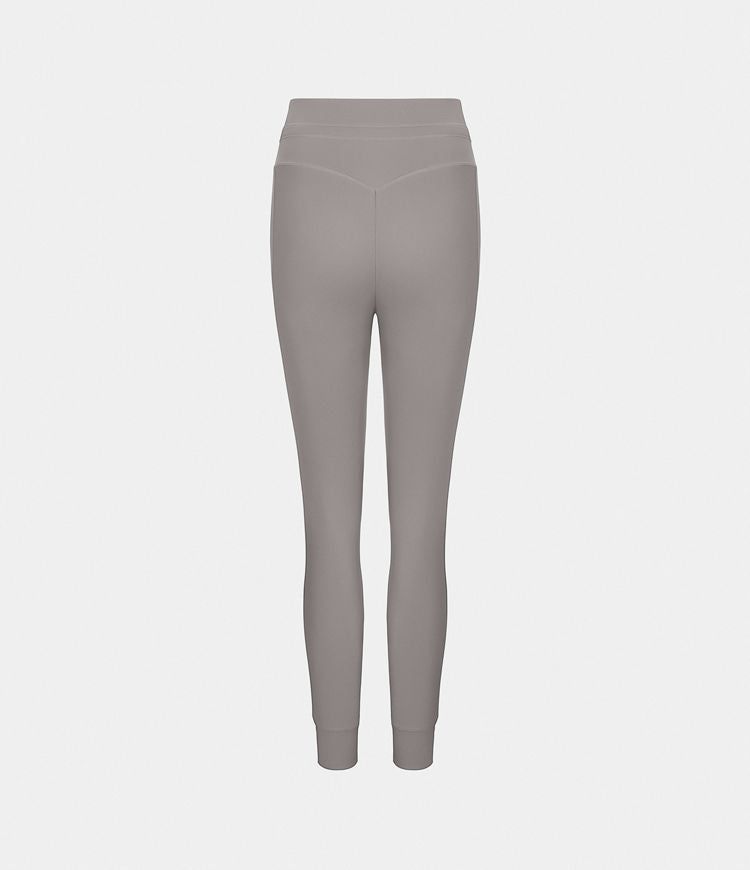 SoftlyZero ™ Airy Single -Gekleurde, klassieke joggingbroek in volledige lengte met een hoge taille