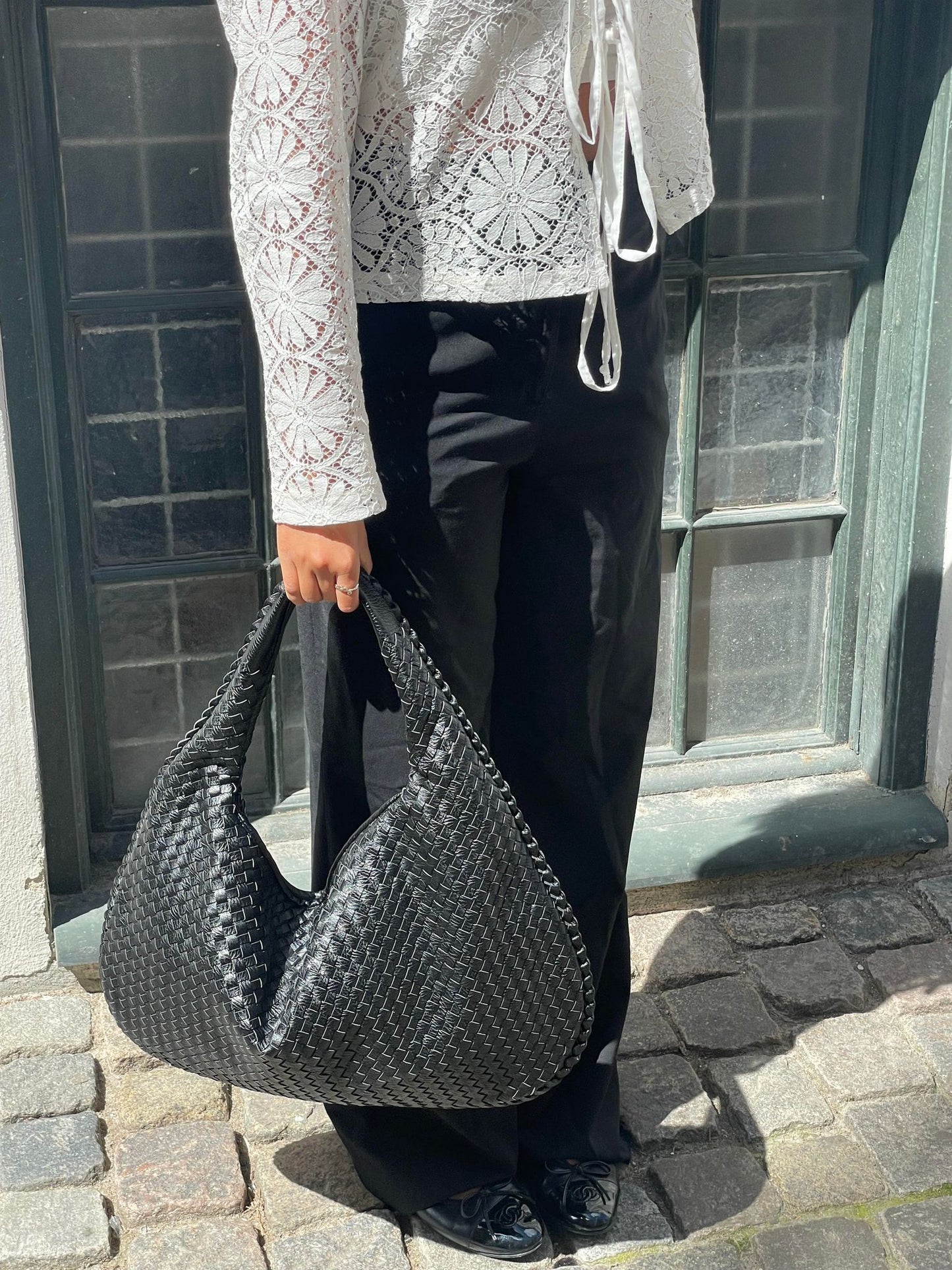 Elegante geweven handtas - Viveana