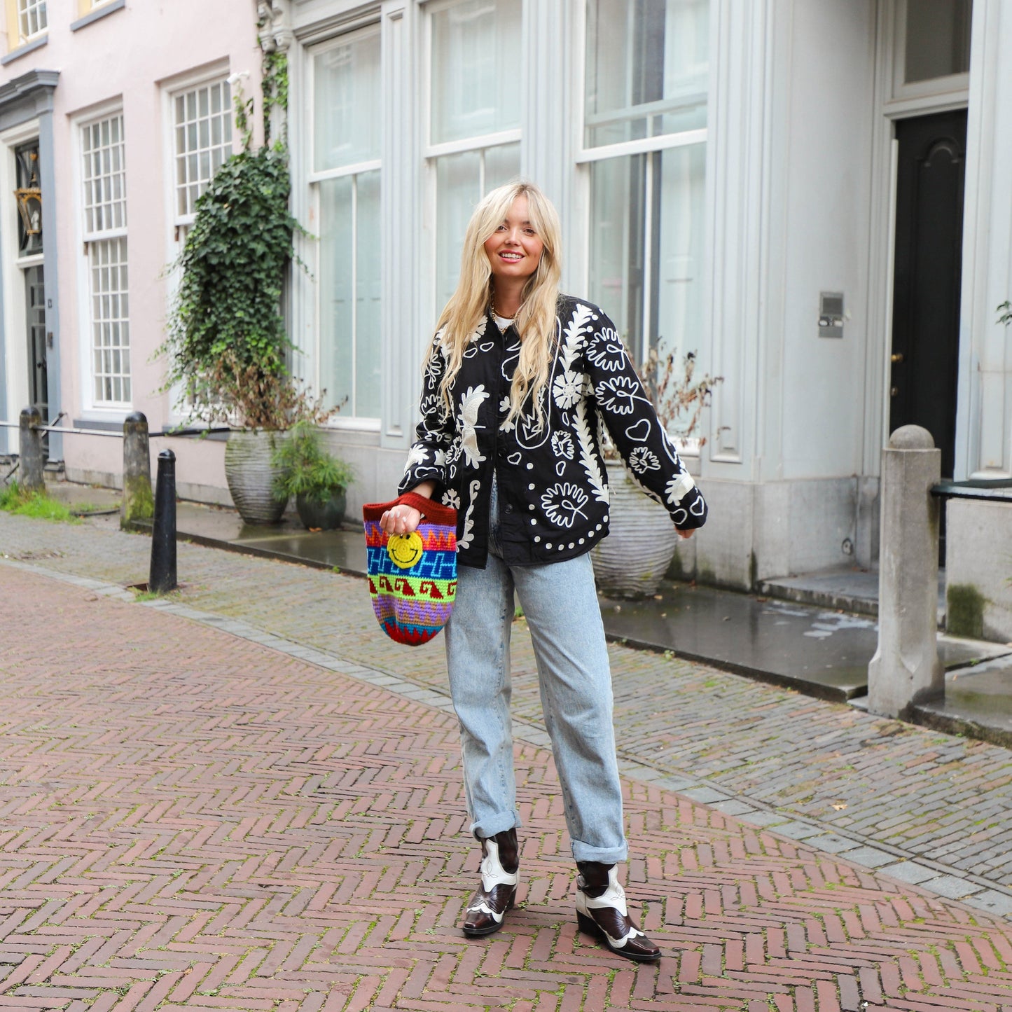 Sissy jacket black white