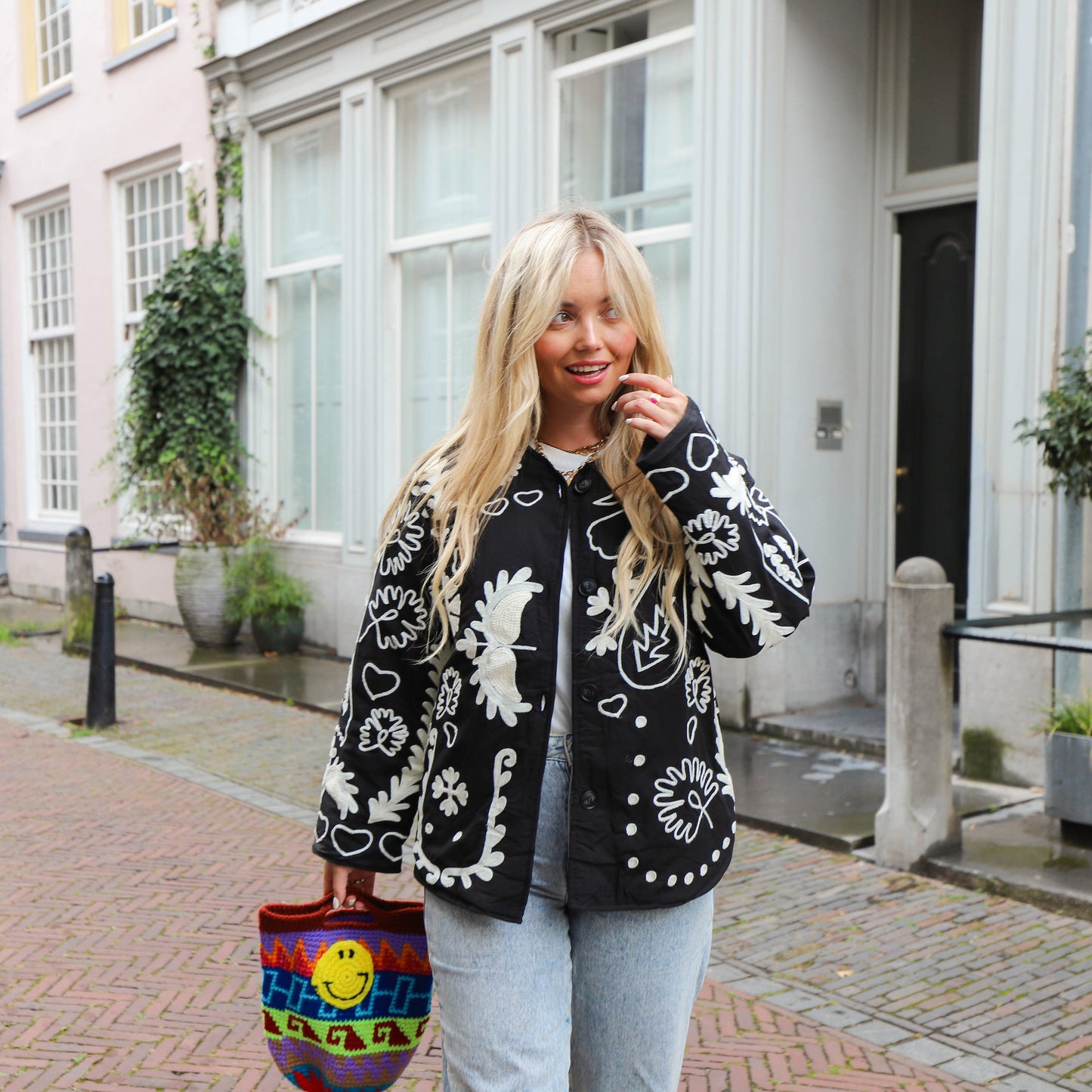 Sissy jacket black white