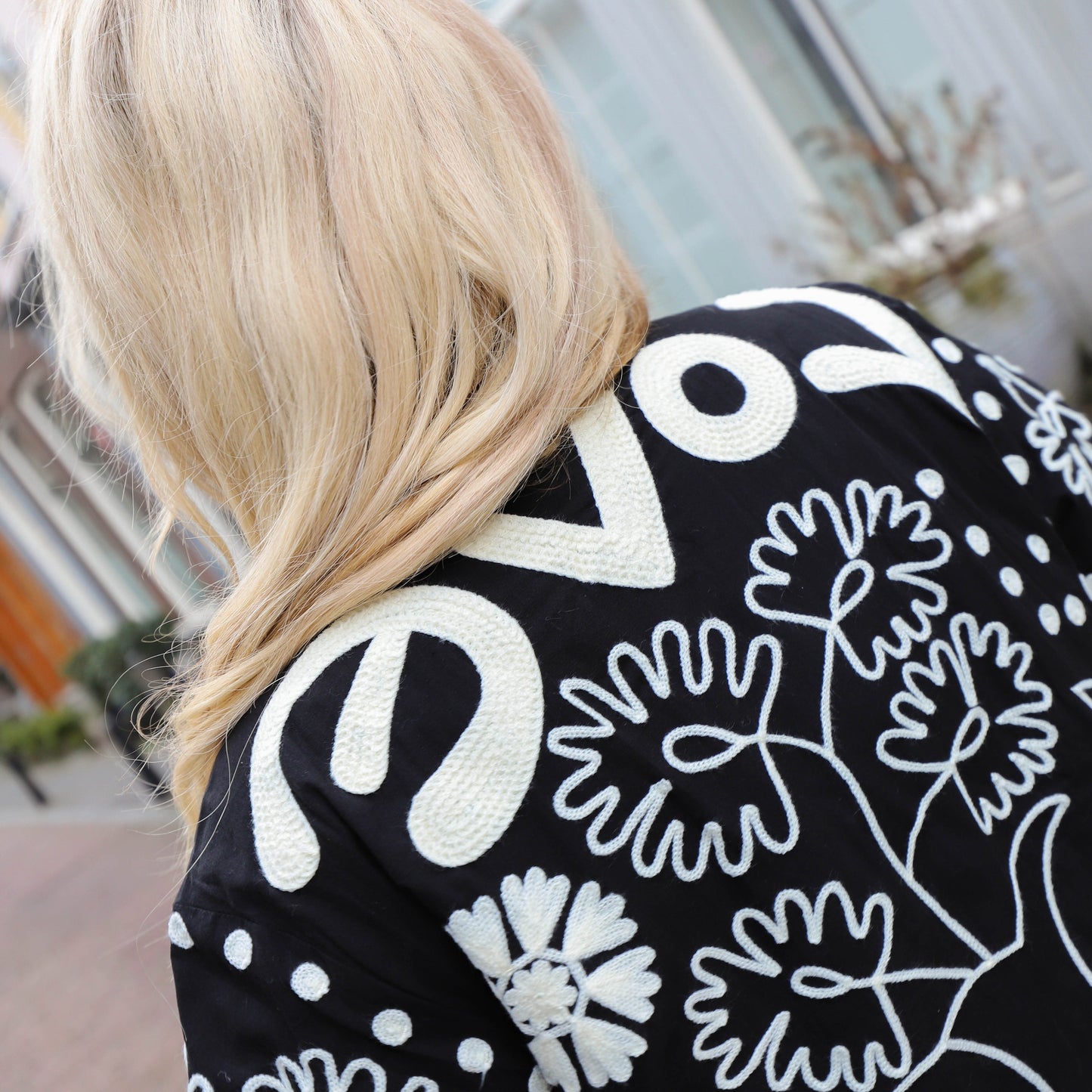 Sissy jacket black white