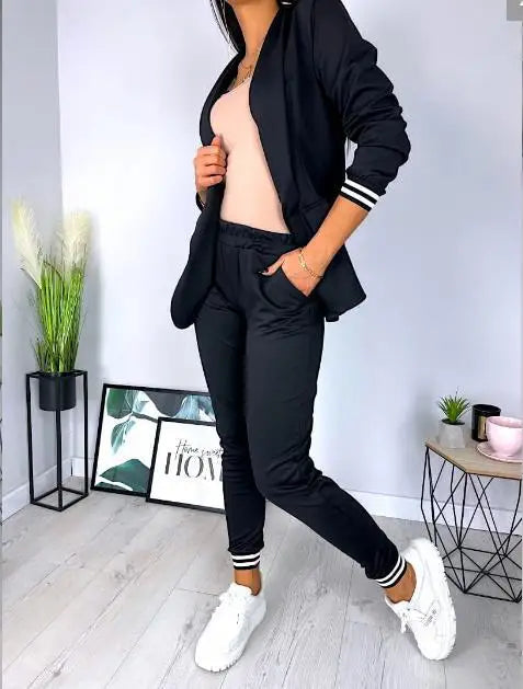 Margaret - Stijlvolle Herfst Dubbelbreasted Blazer en Broek Set voor Vrouwen