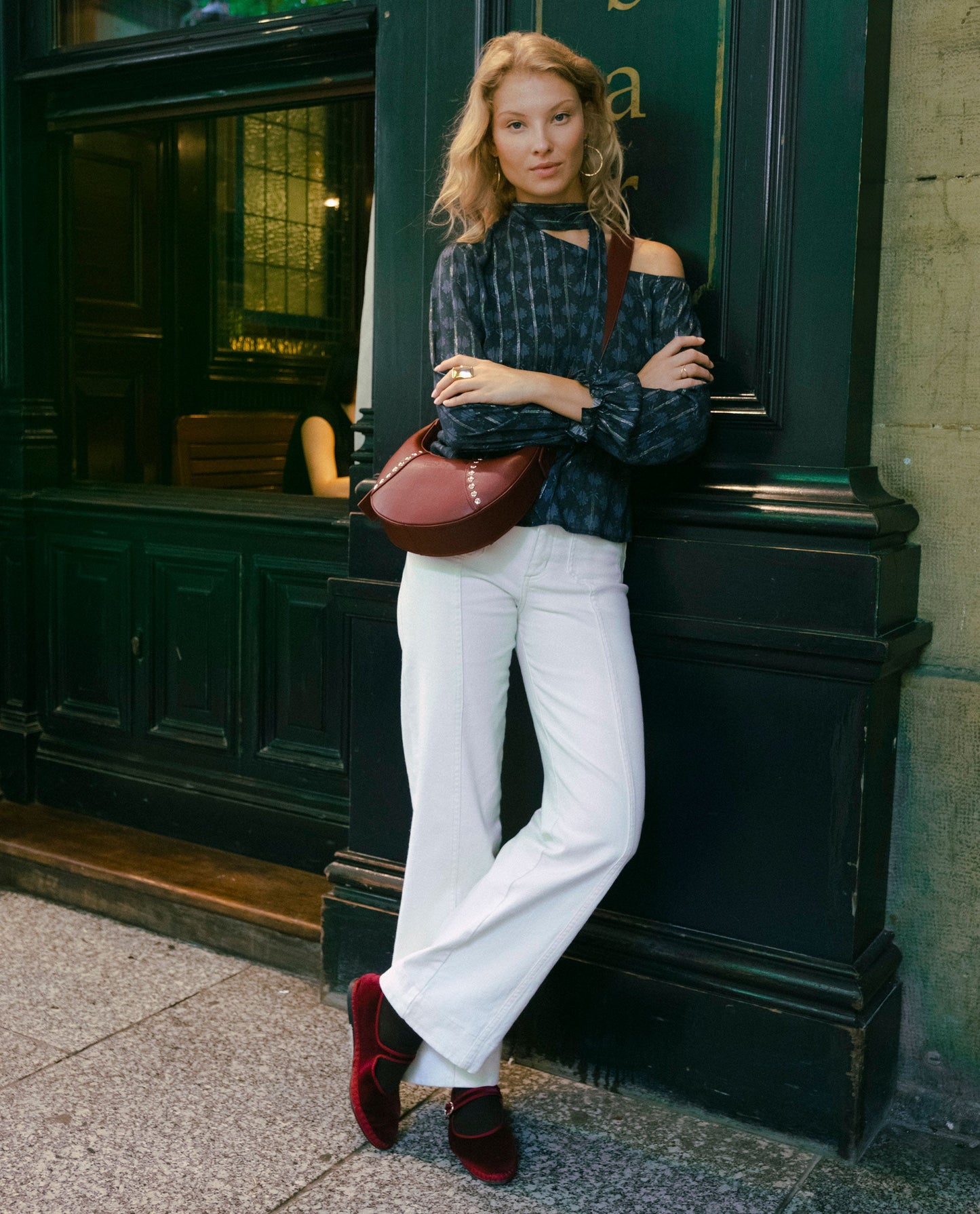 Colline e trambusto · camicetta di stampa