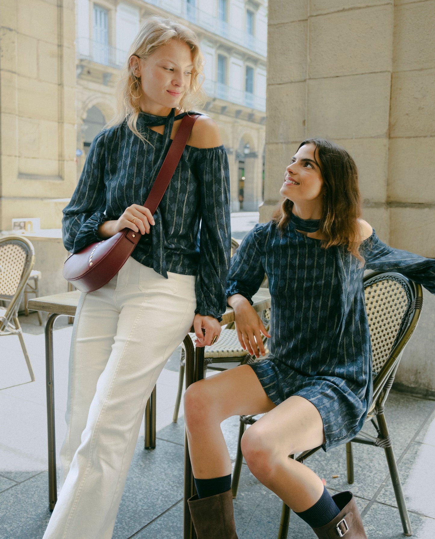 Colline e trambusto · camicetta di stampa