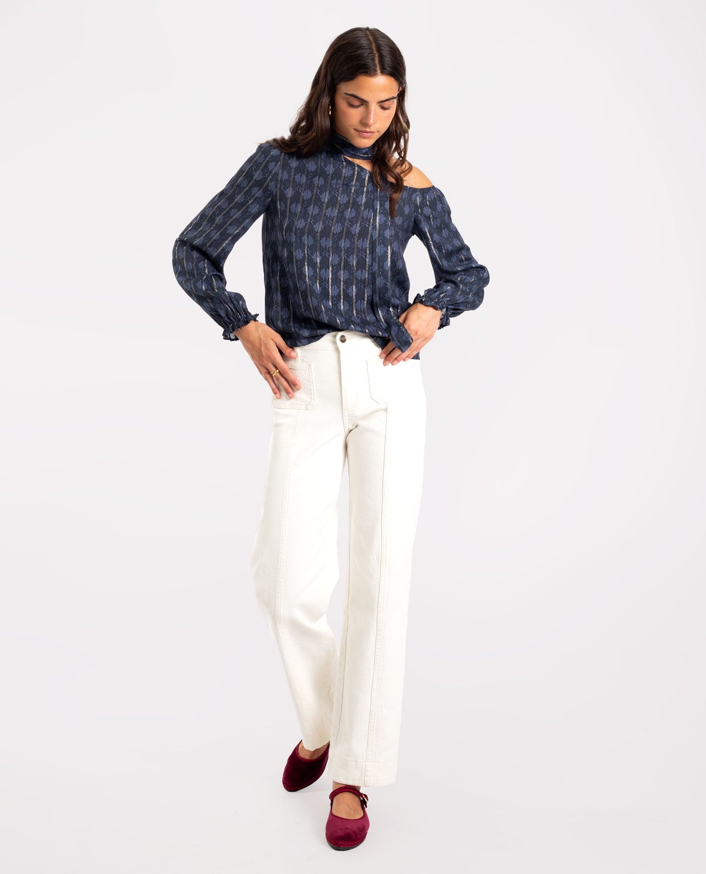 Colline e trambusto · camicetta di stampa