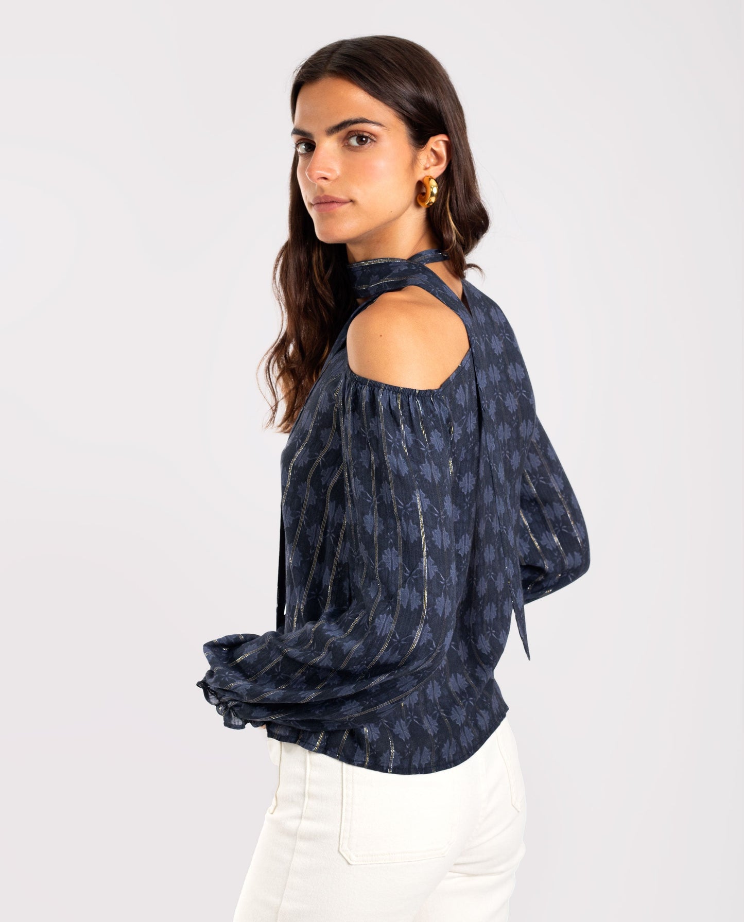 heuvels en overloop · Blauwe afdrukken